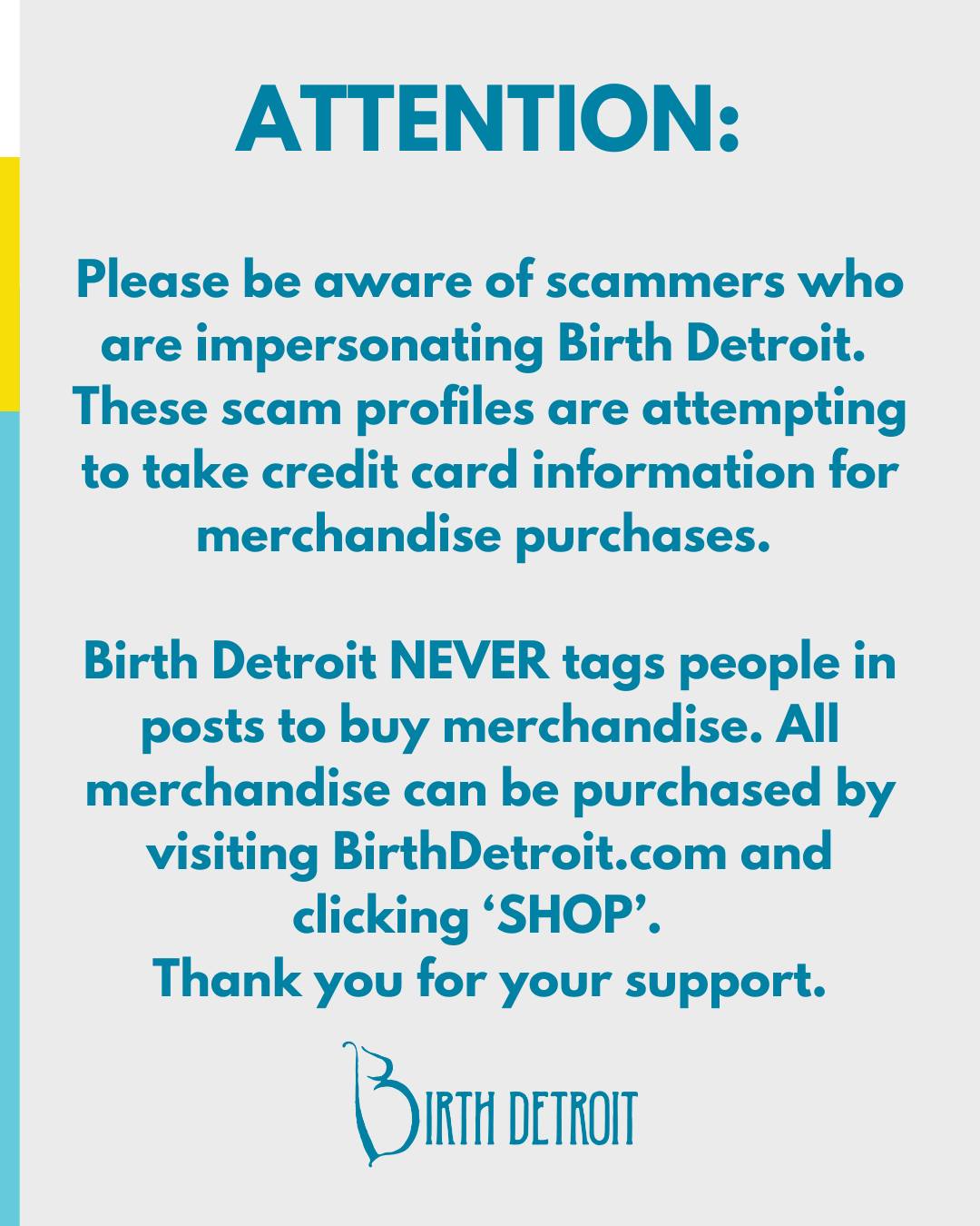 Birth Detroit - 🚨🚨🚨 ATTENTION BIRTH DETROIT SUPPORTERS: Thank you for ...