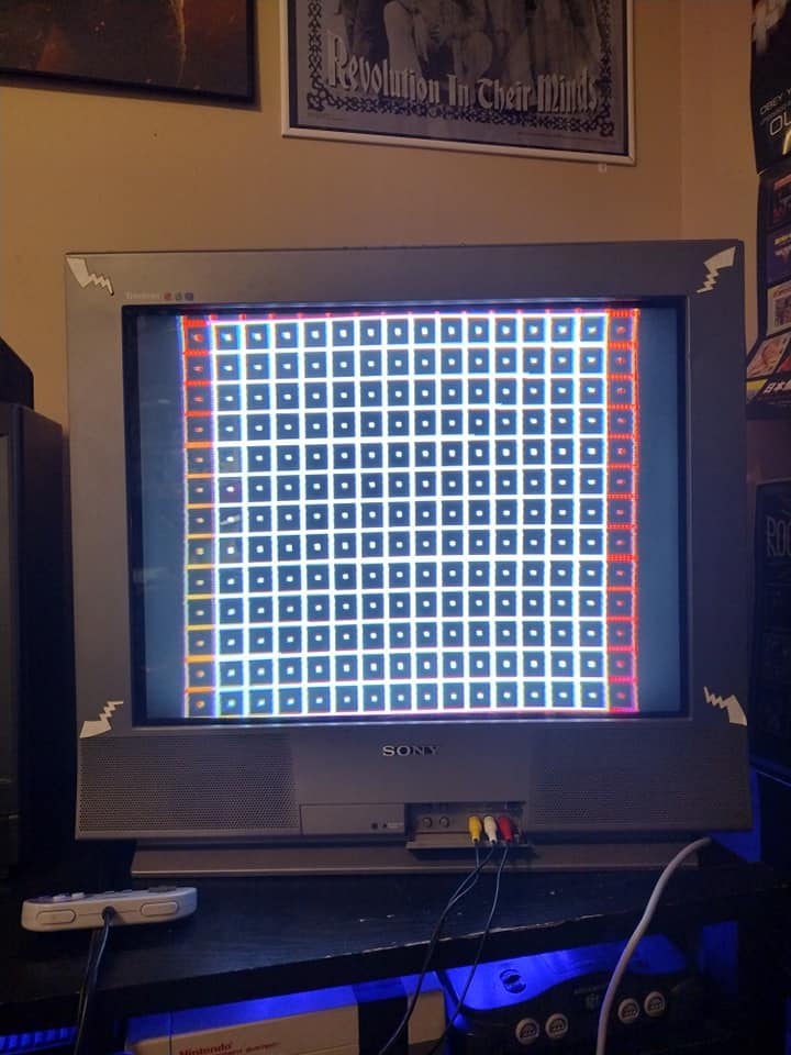 Adjusting TV settings with modded WiiU test suite on KV-27FS13