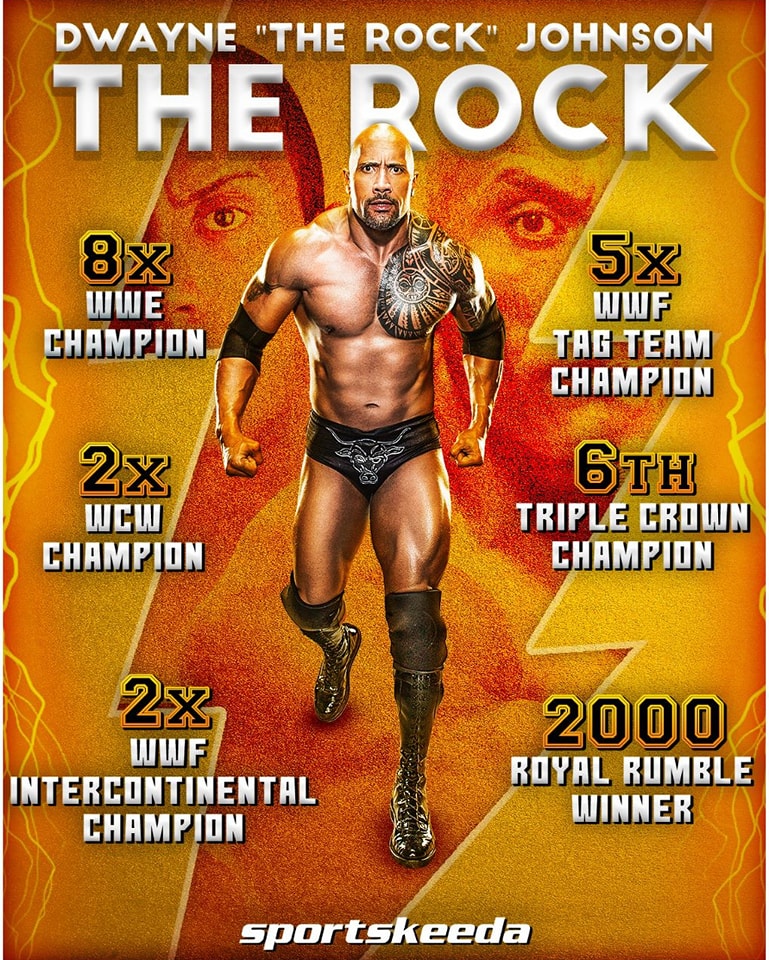 Congratulations to WWE legend The Rock
