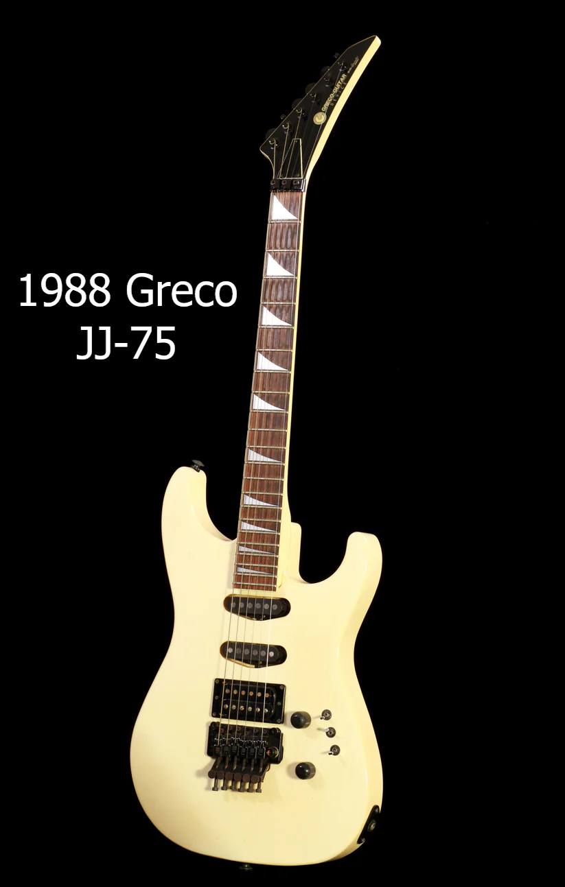 Now playing: 1984 Greco JS-55 John Sykes model.