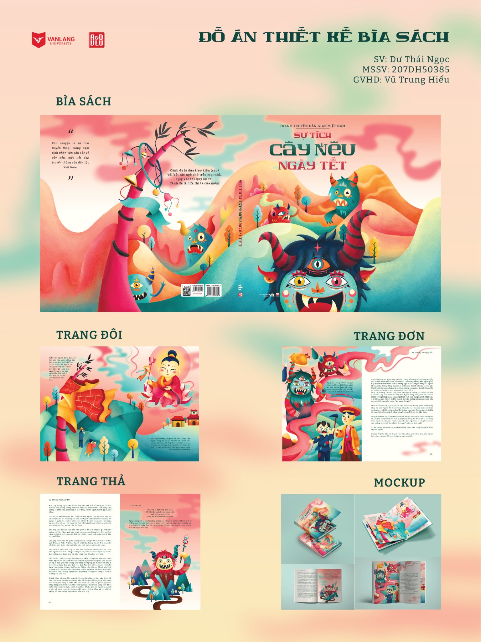 ĐỒ ÁN BÌA SÁCH... - Graphic Design - Van Lang University