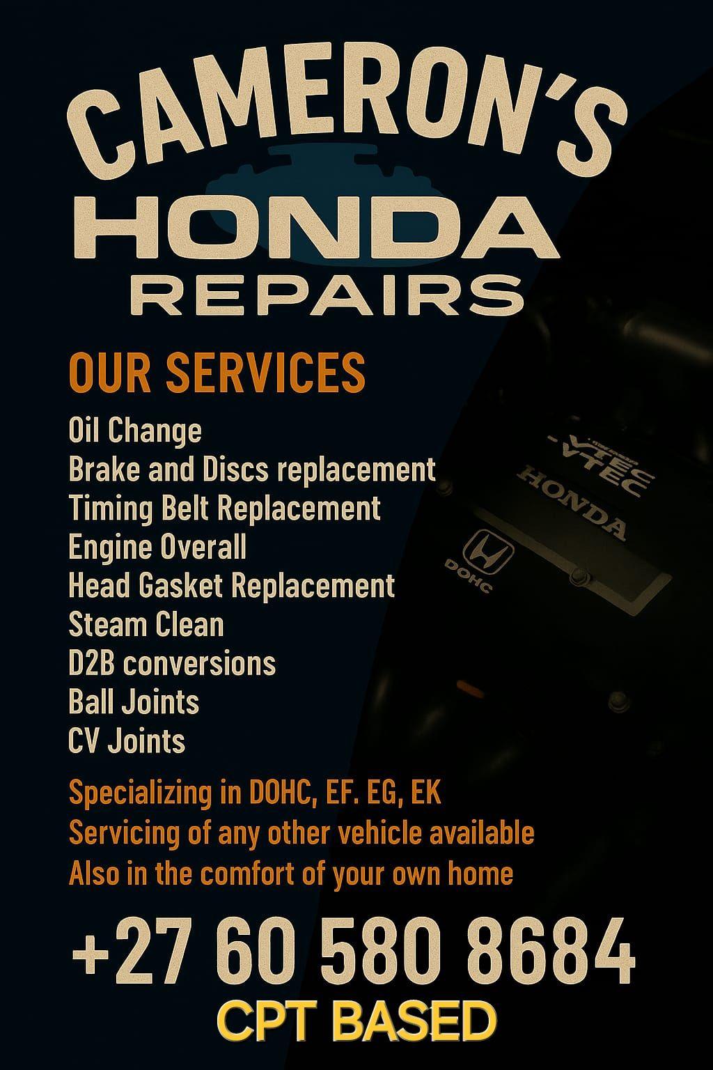 CAMERON'S HONDA REPAIR | Facebook