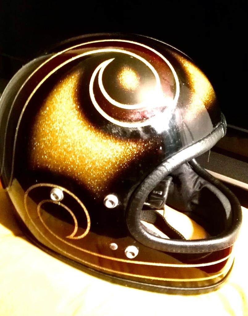 1978 motorcycle helmet TORC 3/4 Open Face Low profile sized shells Original French Model 1978 F1