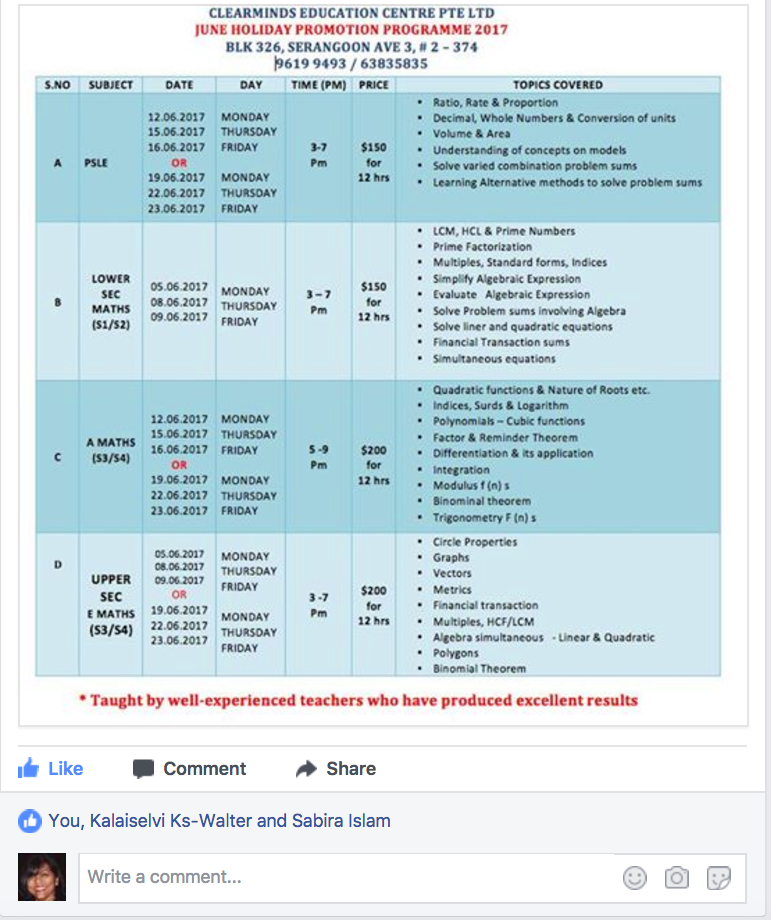 Clear Minds Education Centre Pte Ltd | Singapore Singapore