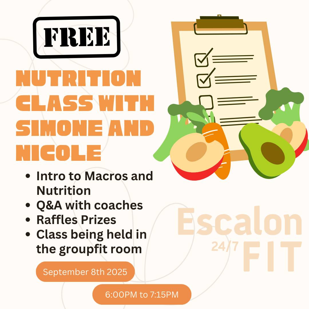 Free Nutrition Class With Simone and Nicole