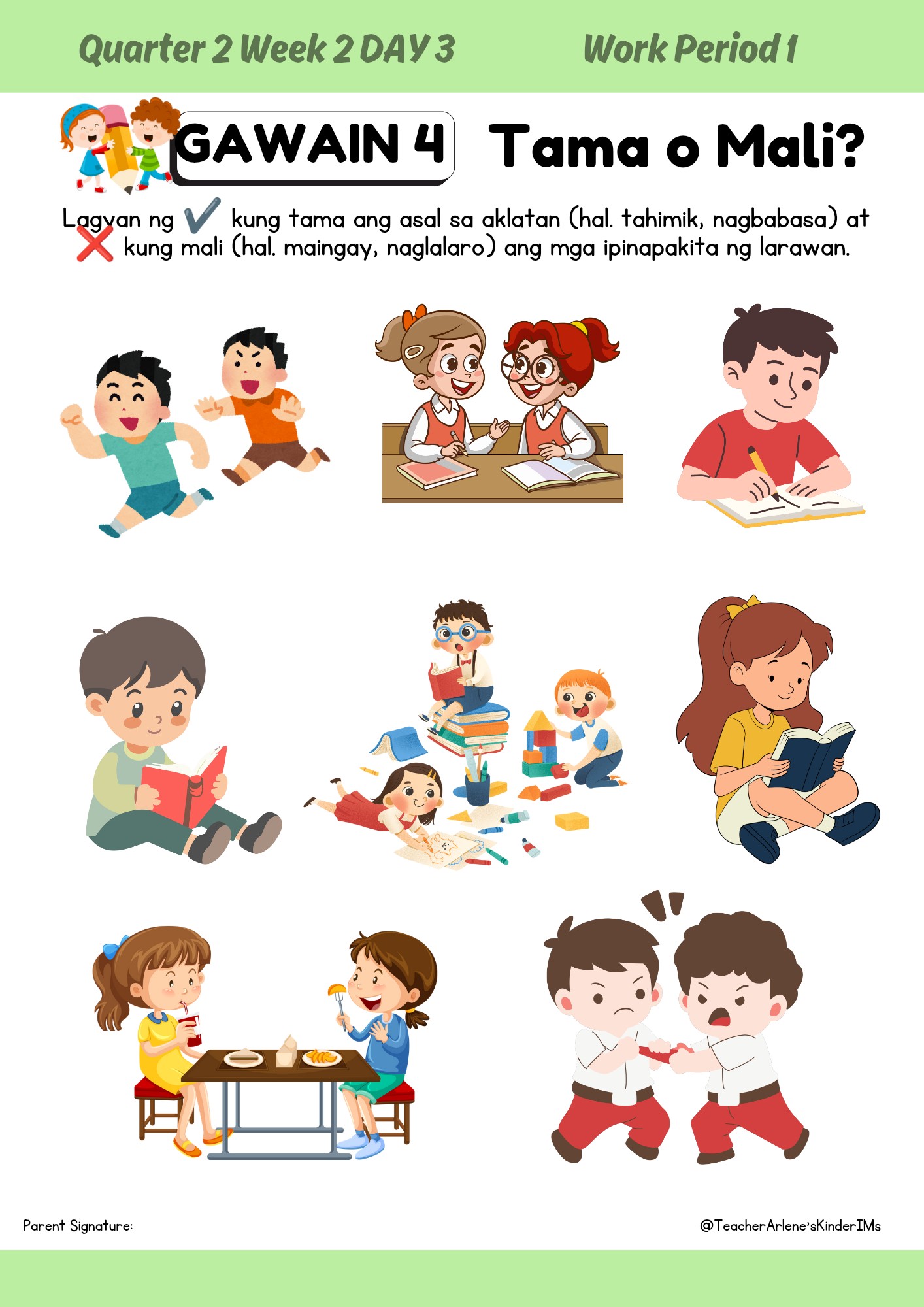 Teacher Arlene's Kinder IMs... - Teacher Arlene's Kinder IMs