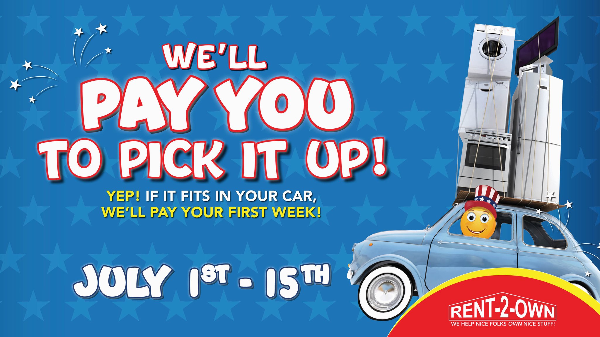 Rent-2-Own - We are closed today to enjoy July 4th with...