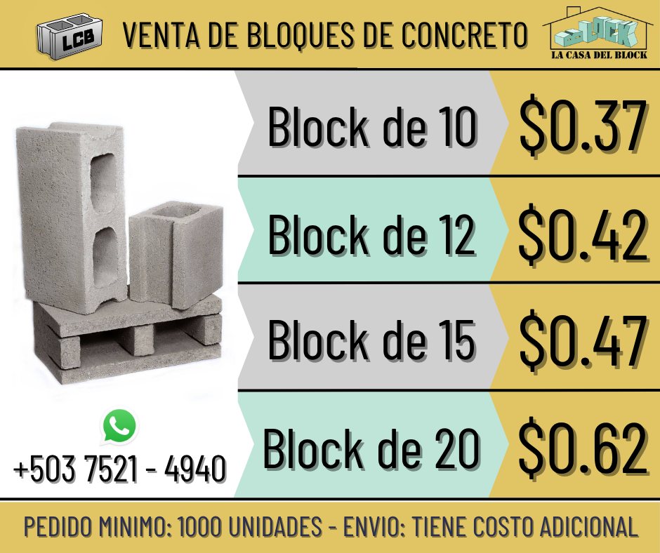¡ COMPRA CON NOSOTROS !... - La Casa del Block - El Salvador | Facebook