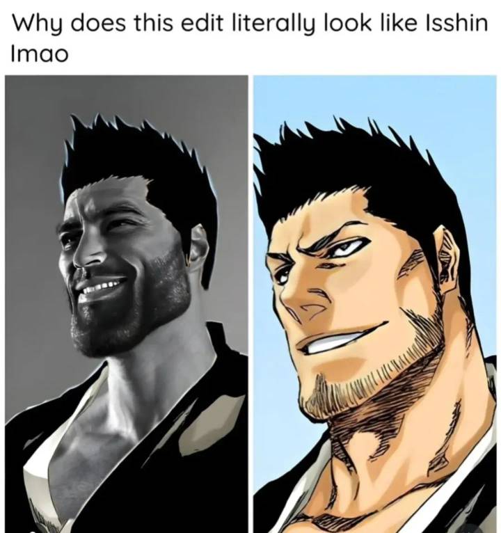 You notice that 🤔🤔 Why does this edit literally look like Isshin