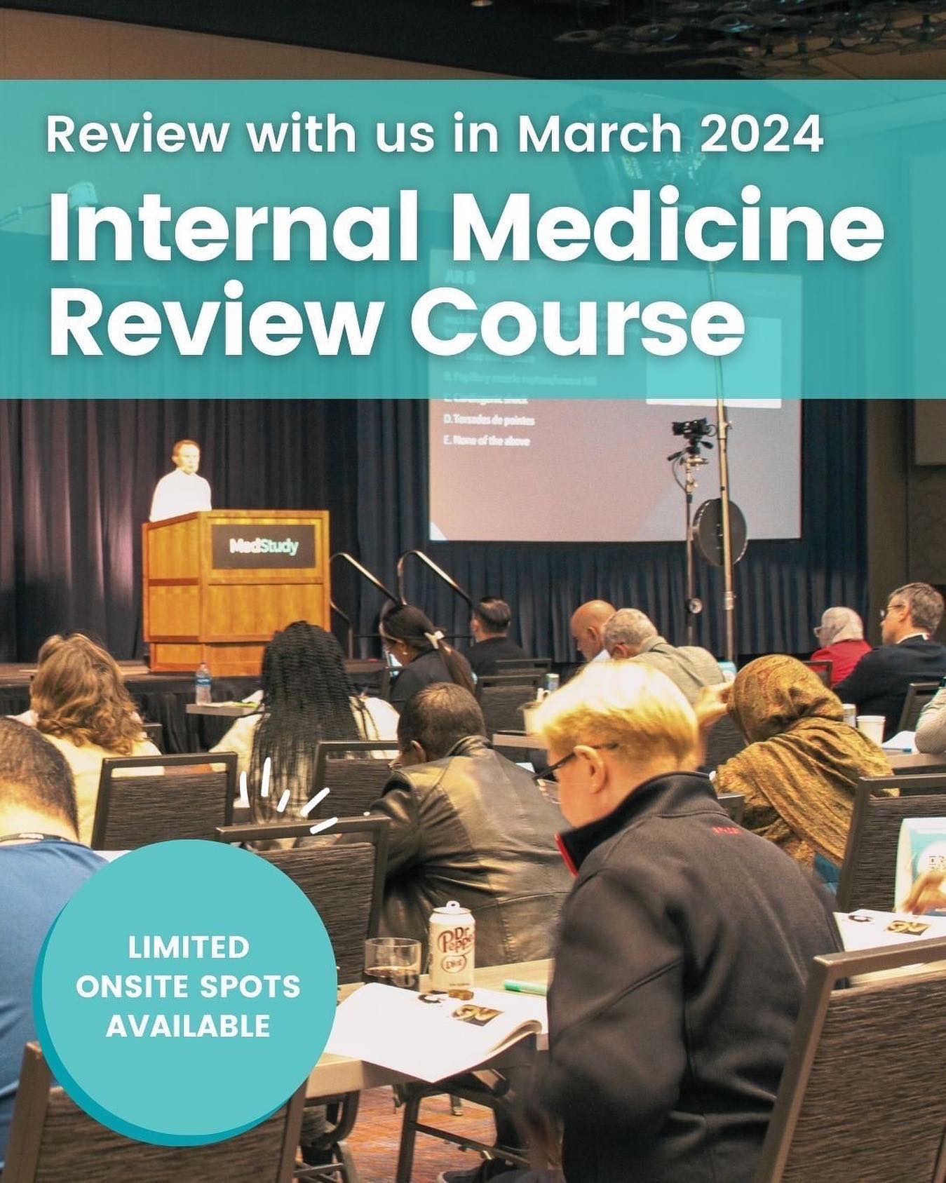 MedStudy - Our first 2024 Internal Medicine Review Course...