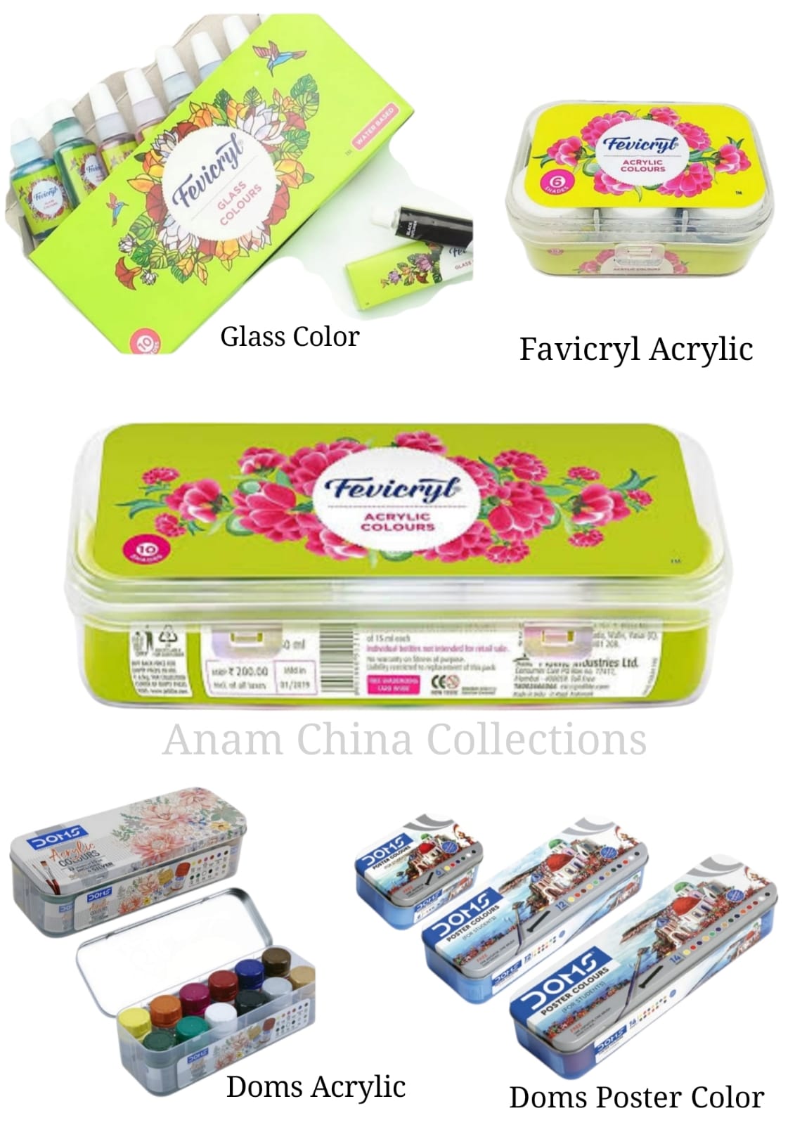 Anam - Fevicryl Glass Color:210Tk Fevicryl Acrylic Color: 6ps 180Tk ...