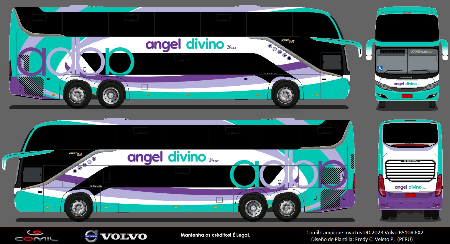 Buses - COMIL INVICTUS DD 2023 6X2 / ANGEL DIVINO BUS | Facebook