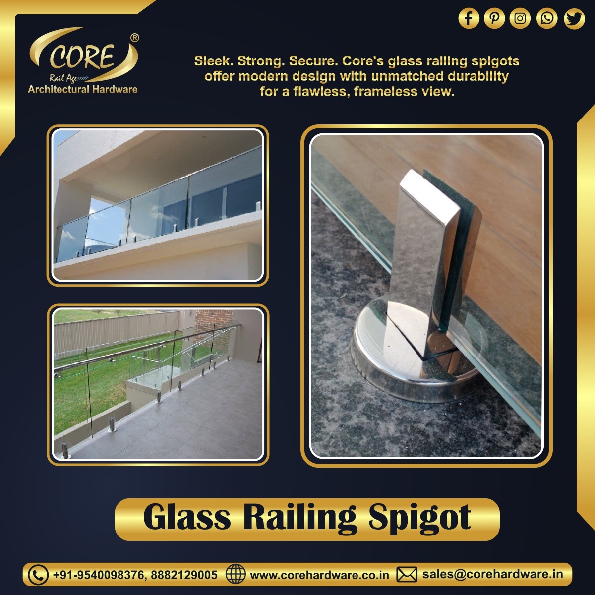 Upgrade your spaces... - Core Architectural Railing Hardware | Facebook