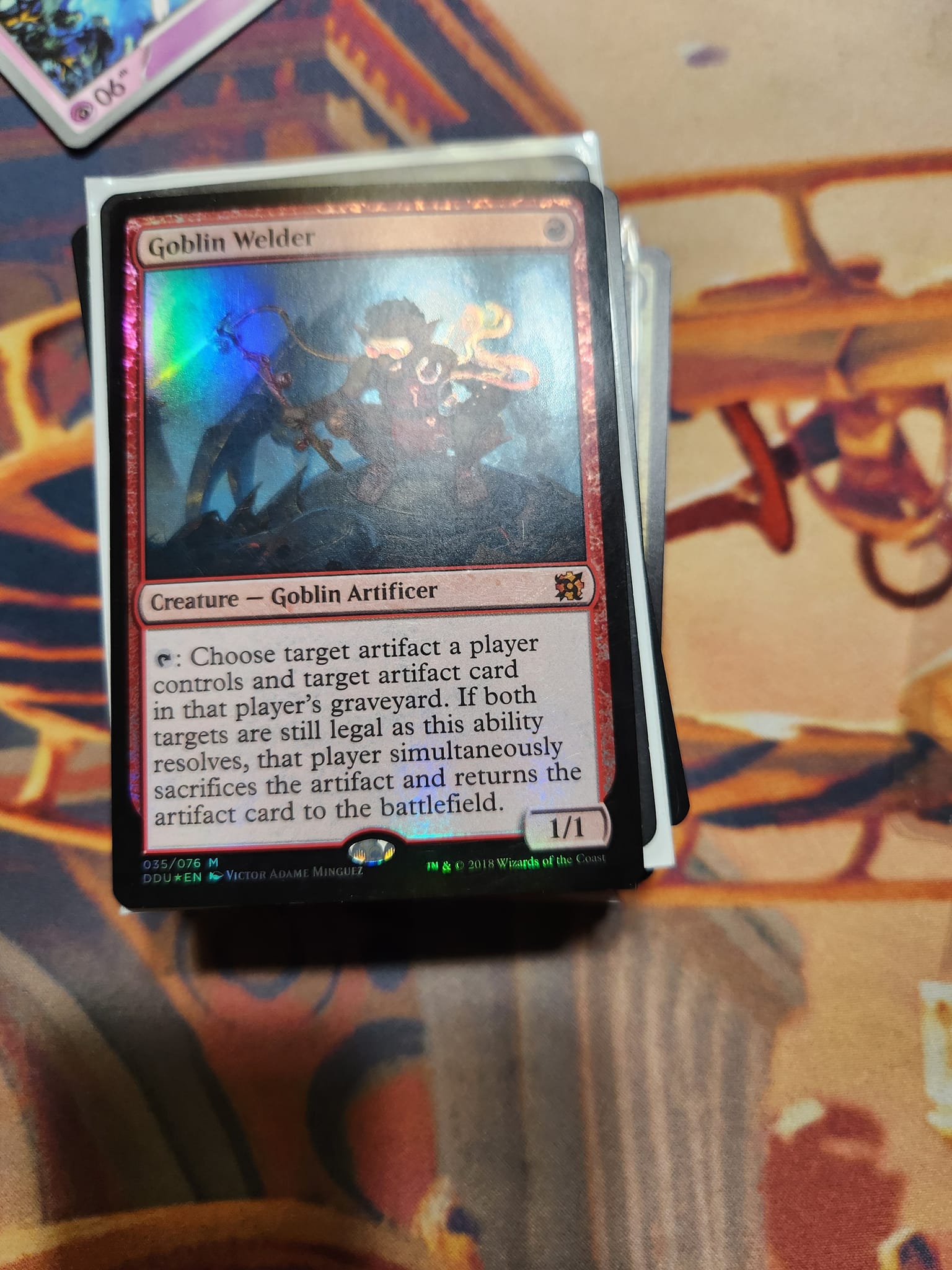 Living Artifact with obstruction error from Magic: The Gathering