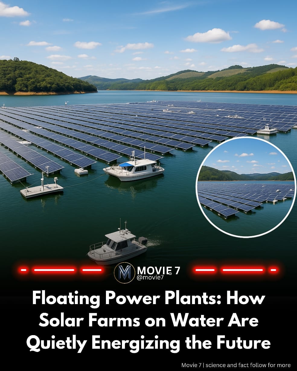 Floating solar farms generate clean energy on water