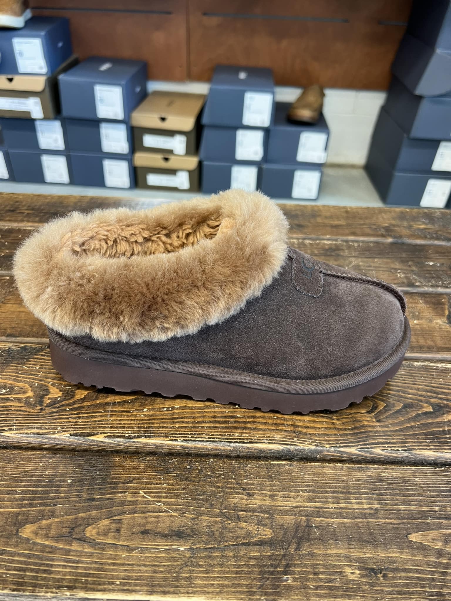 Ugg Tazzette boots in burnt cedar restocked at Ocean Outfitters