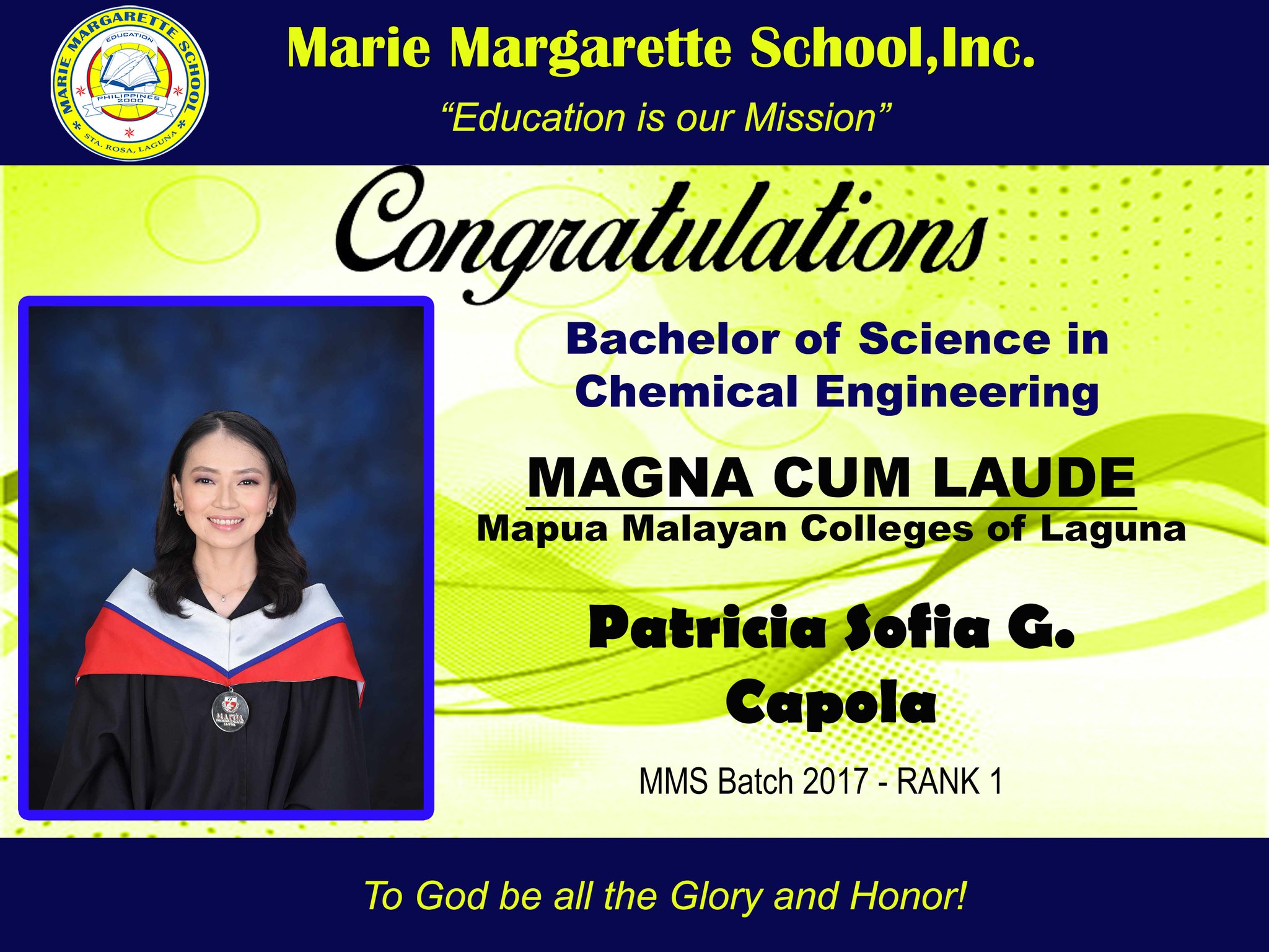 MMS-Marie - 🎓🌟 Congratulations to Our Esteemed Alumna on Earning Magna ...