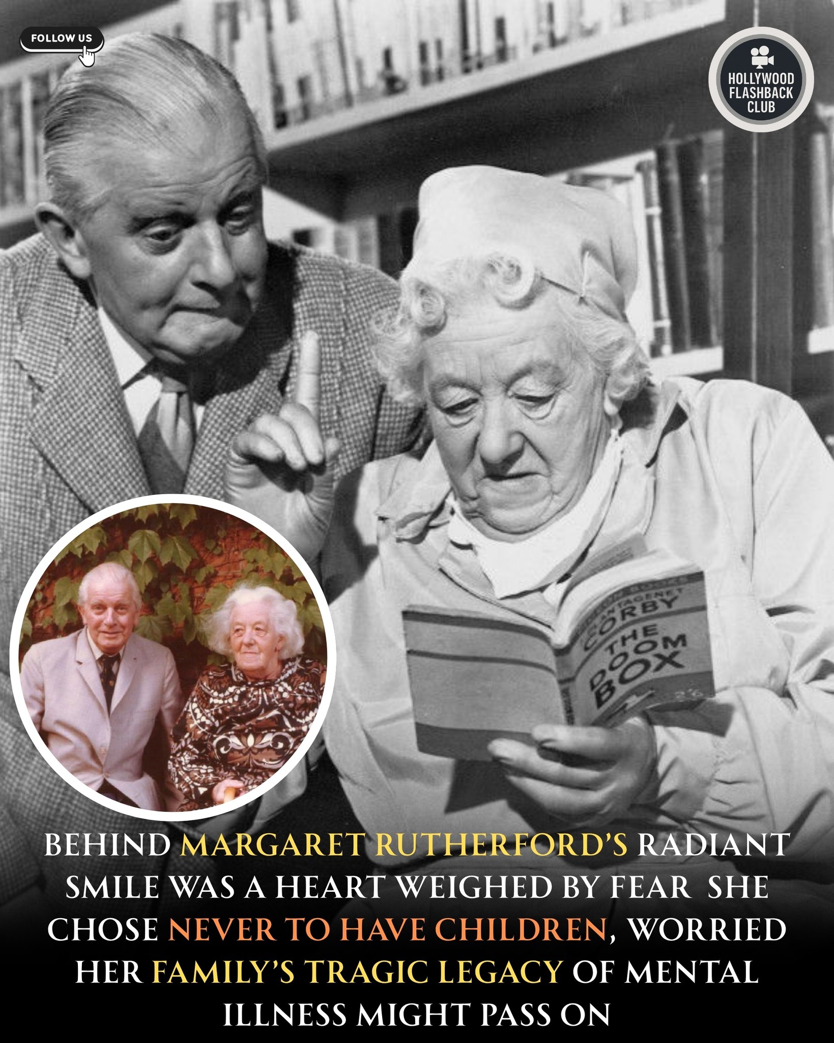 Hollywood - Margaret Rutherford, the unforgettable Miss Marple of the ...