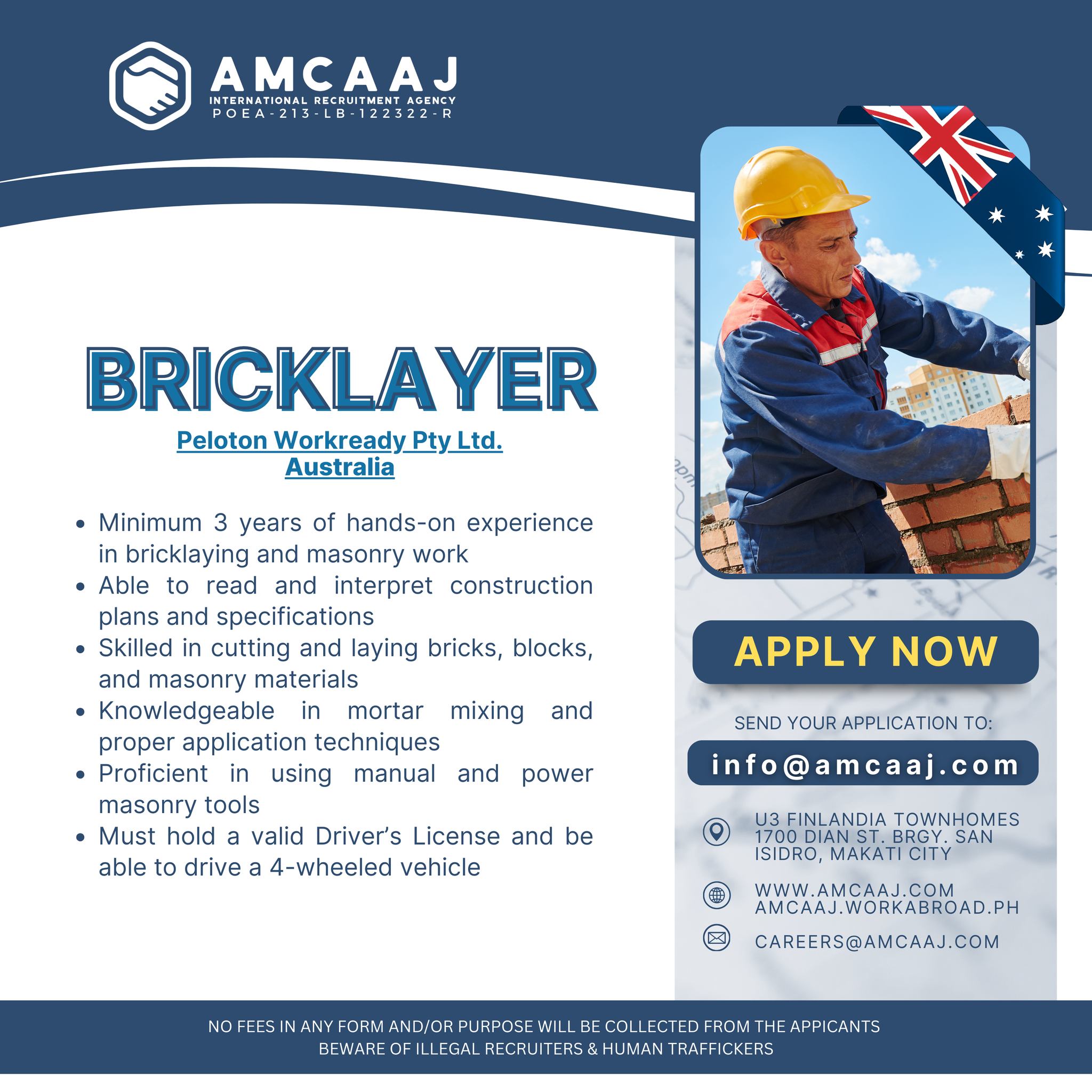 Amcaaj International Recruitment Agency Inc. | Makati