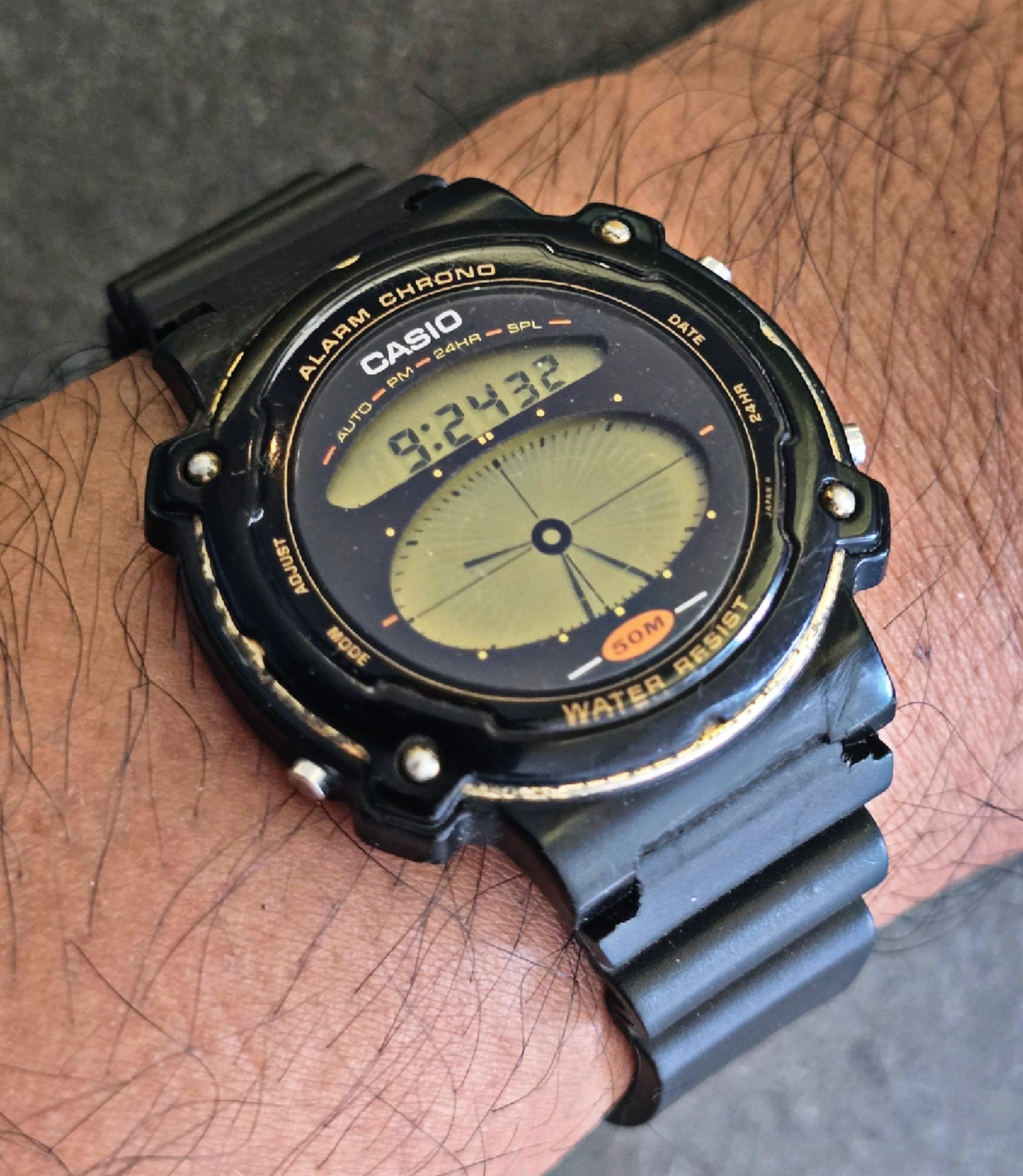 Vintage Casio retro watch from 1989