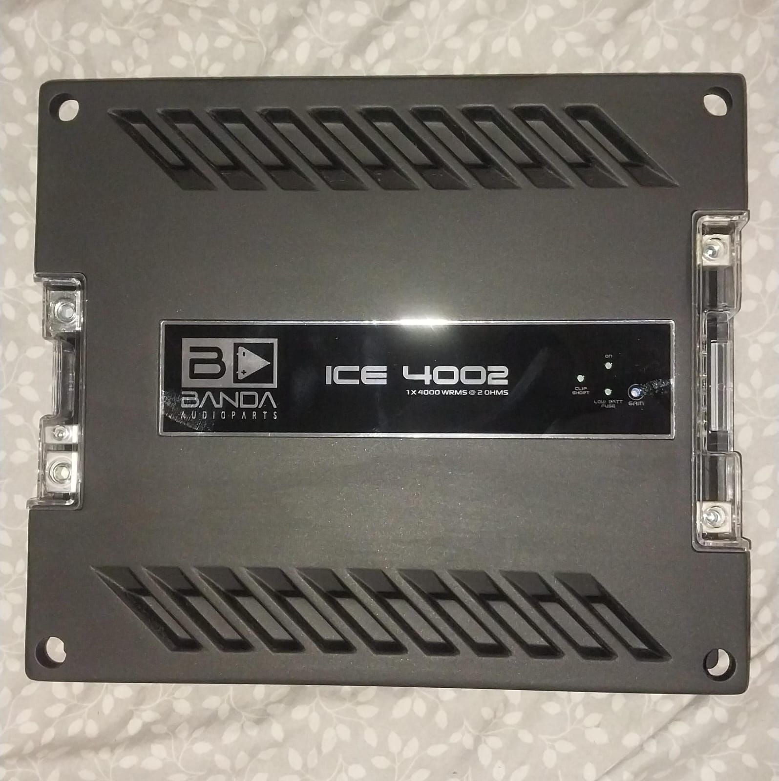 Brand new banda ice 4000.1 4000rms 2ohms 12.6v 2600rms 4ohms 12.6v