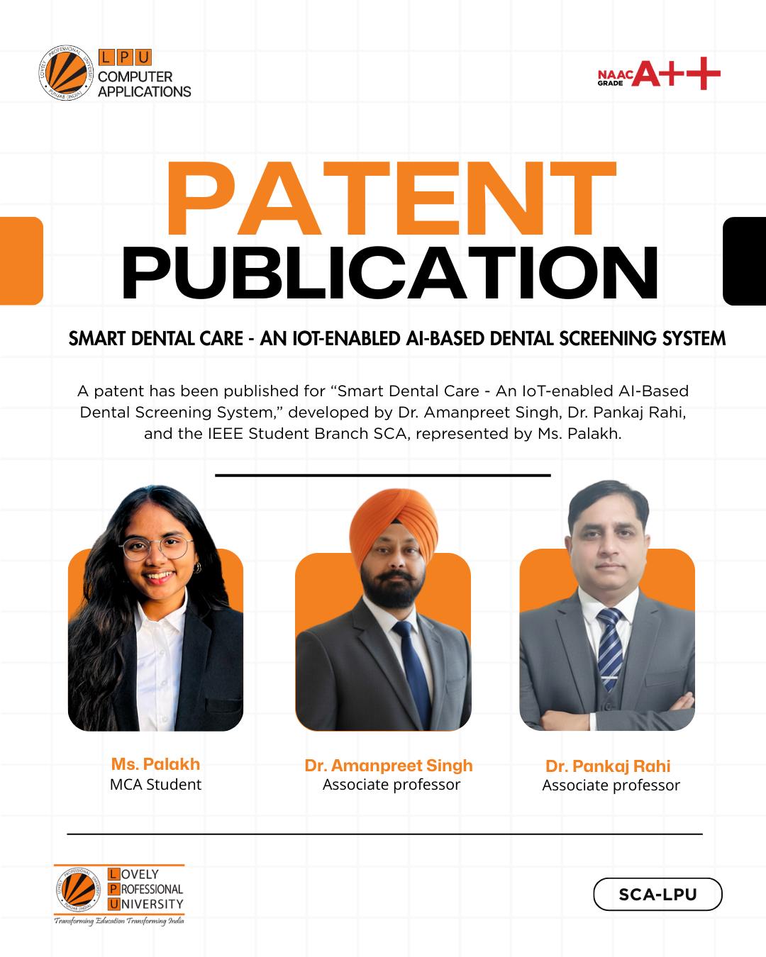 Patent Publication... - School of Computer Applications | Facebook