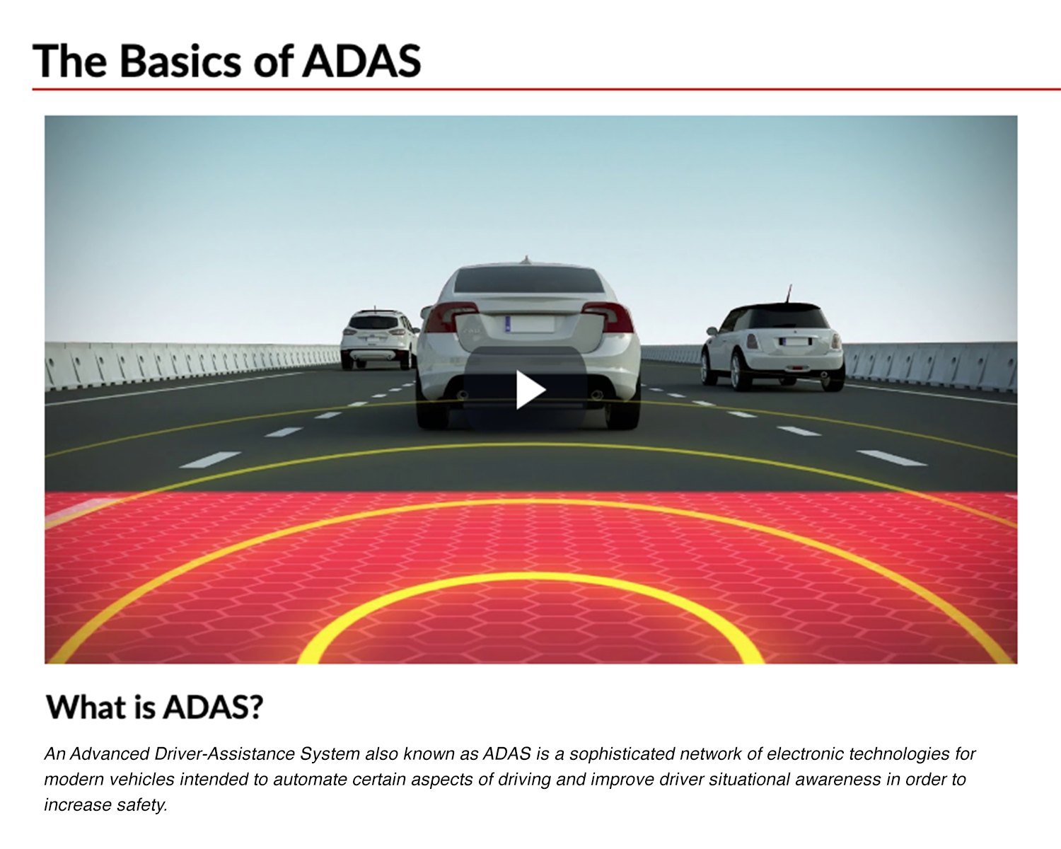 Hunter - What is ADAS? An Advanced Driver-Assistance System also known ...