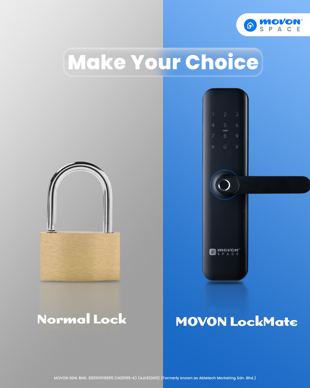 MOVON - Still using a traditional door lock? 🔑 vs. 🔓 Upgrade to MOVON ...