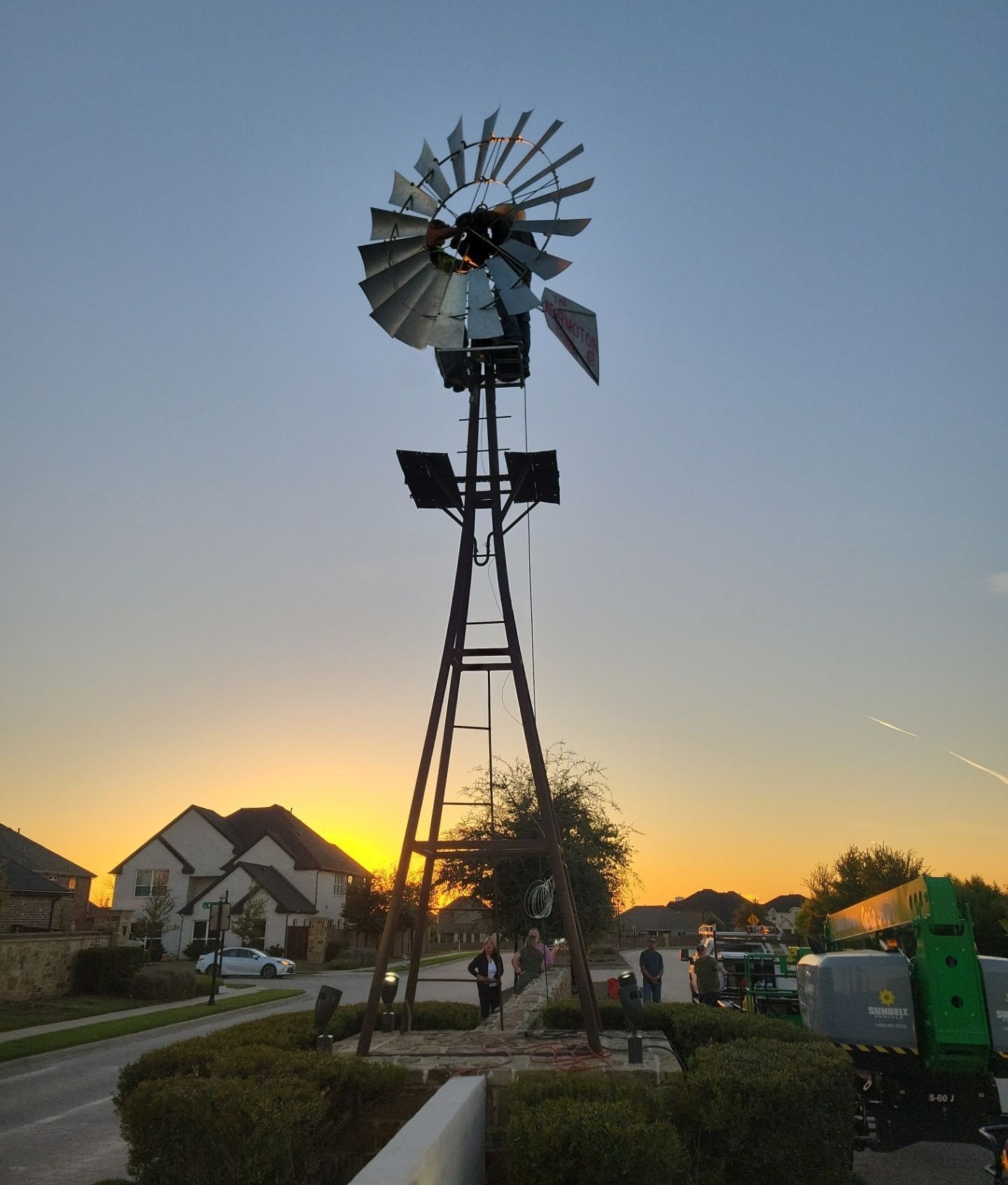 Farm - We installed our first new complete 702 windmill head unit ...