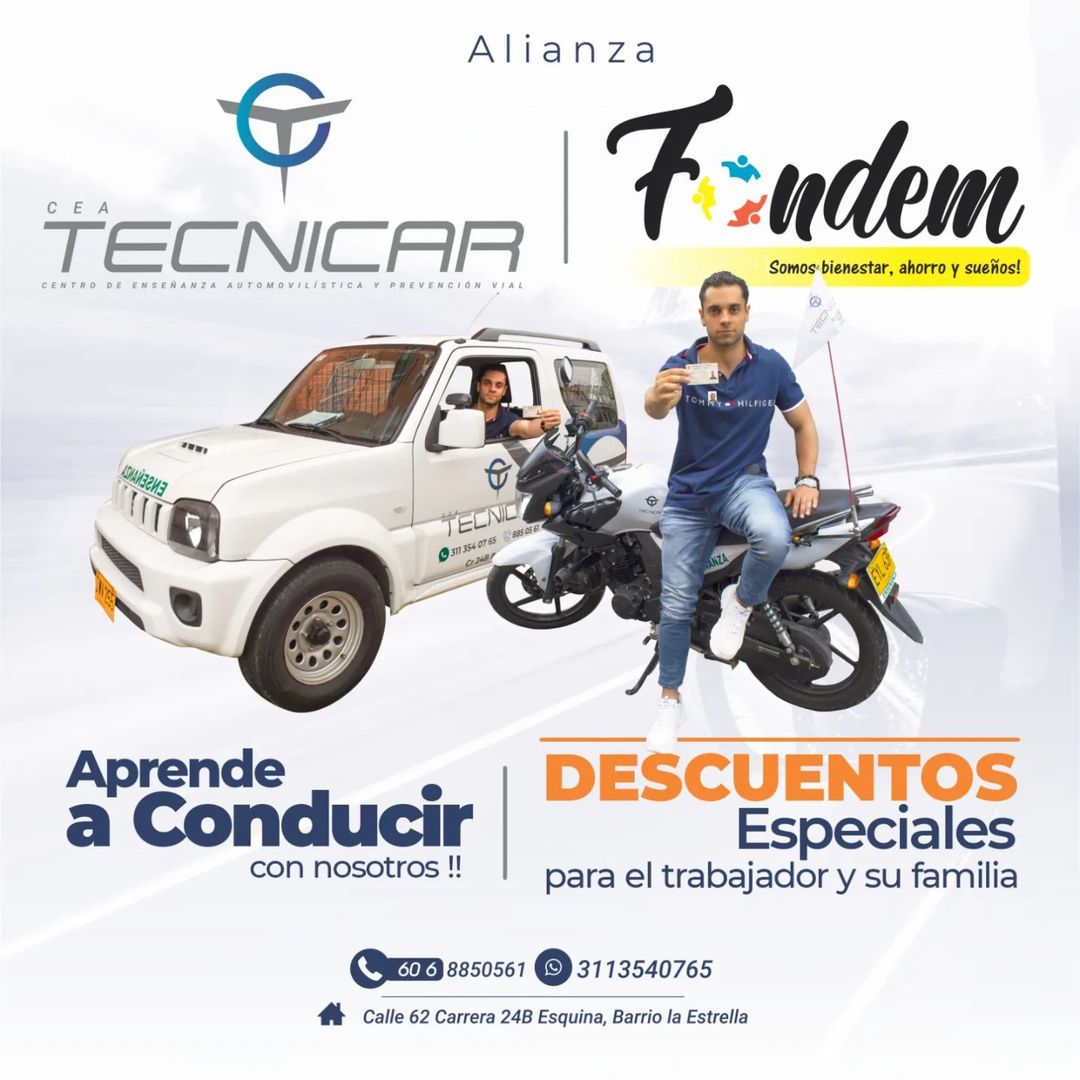 Fondo - 😍Aprende a Conducir 🛵🚙con Tecnicar a través de Fondem 🥳 👏OBTEN ...