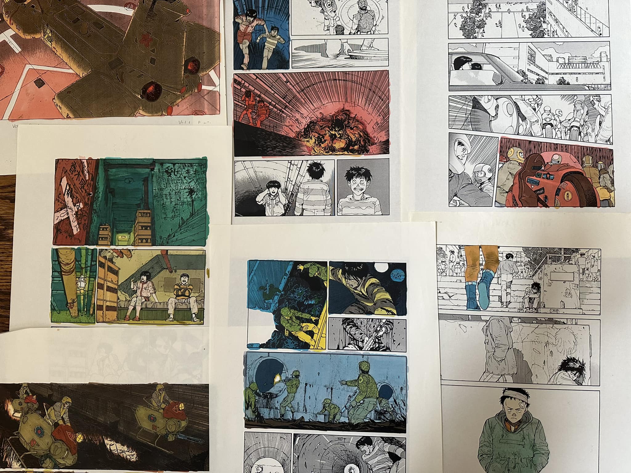 Steve Oliff's Akira color guides return to Felix Comic Art