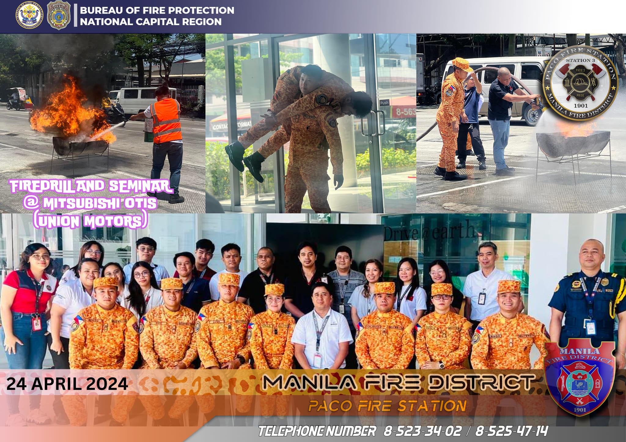 BFP - 24 April 2024 📸 Bfp-Ncr Paco Fss #MFDsince1901 #Bagongmaynila # ...