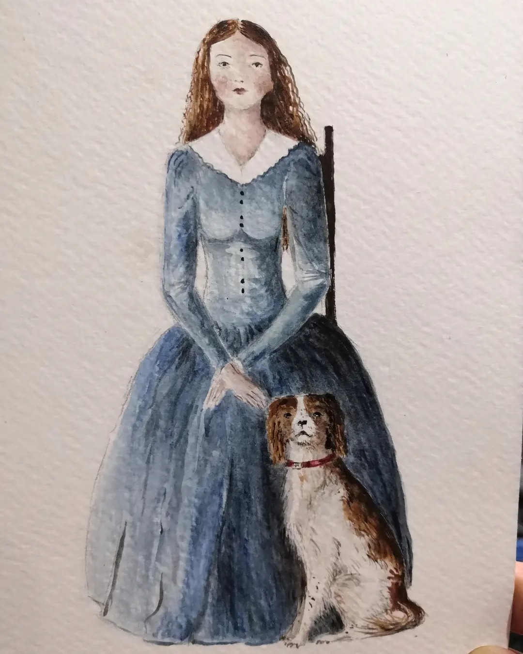Marie Laurencin's watercolour Young Girl with Dog
