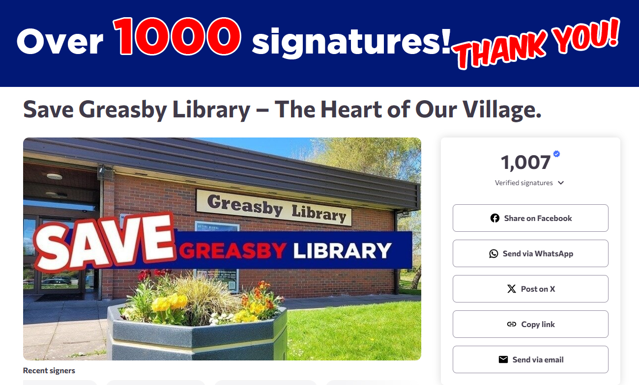 SAVE GREASBY LIBRARY | Facebook