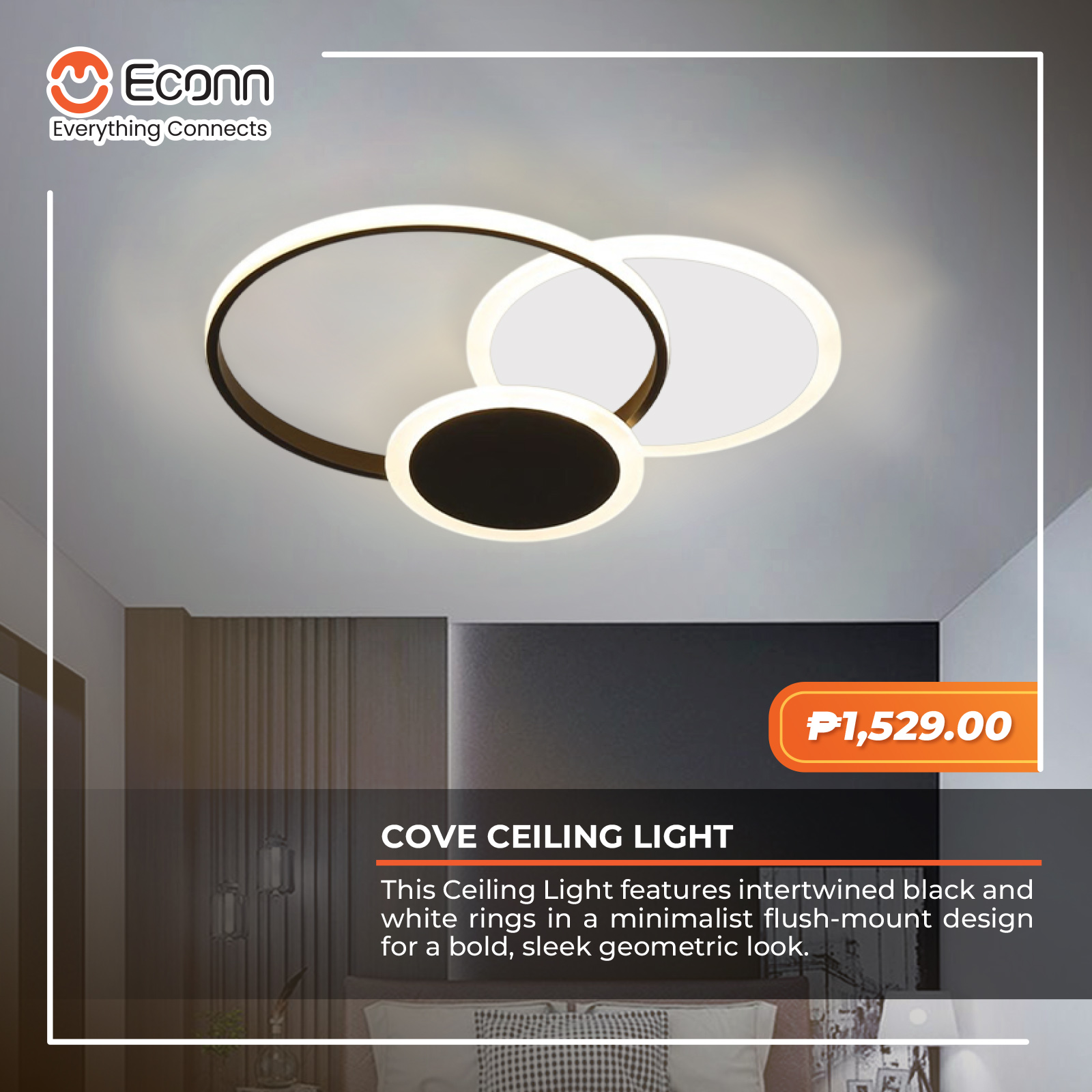 ECONN - 🖤🤍 Monochrome ceiling lights that define modern... | Facebook