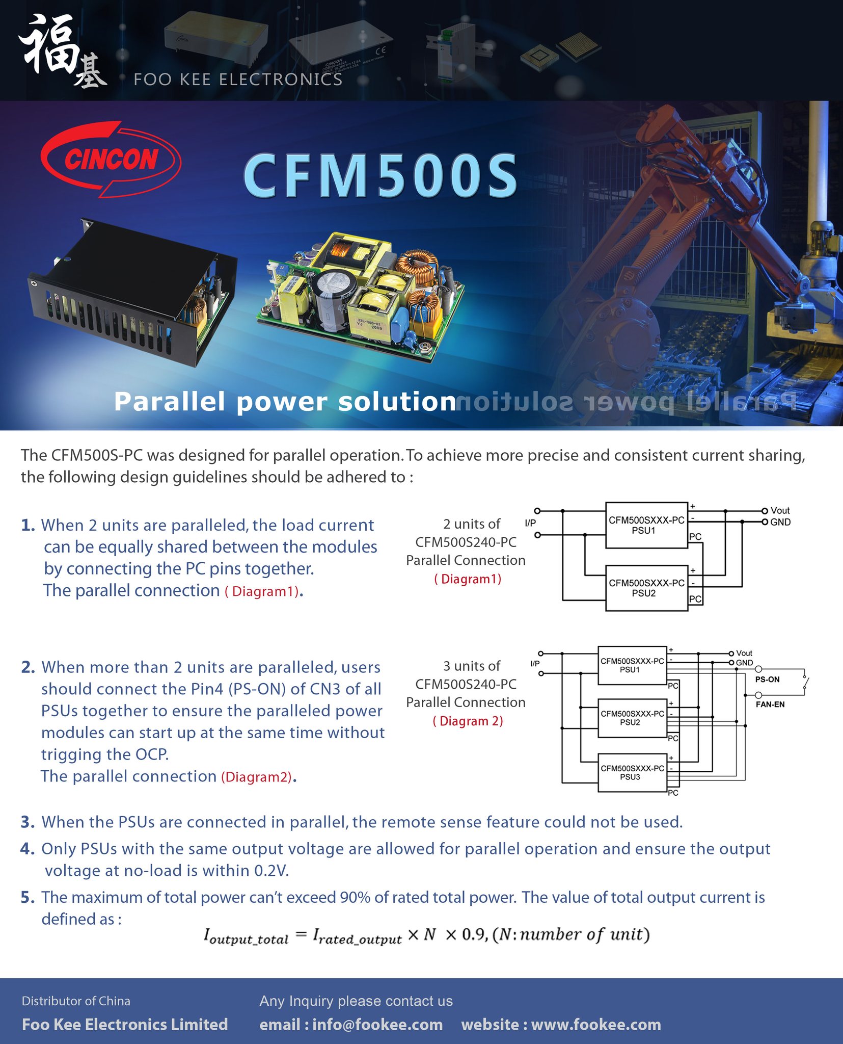 Foo - [Cincon] CFM500S Parallel Power Solution (Part 2) The CFM500S-PC ...