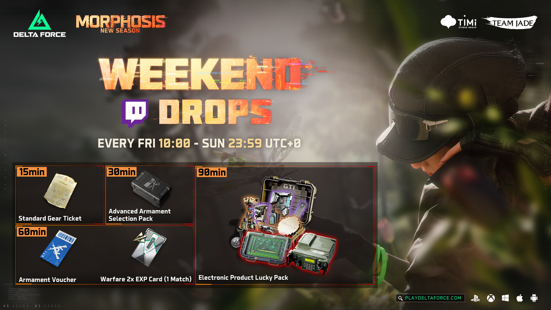 Delta - 🎁 Weekend Twitch drops is here, watch to earn rewards in Season ...