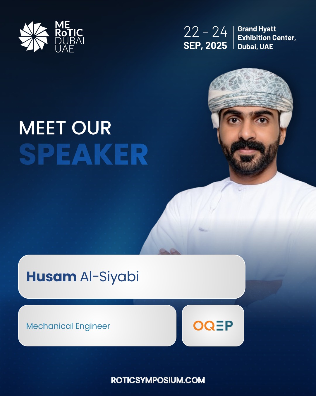 RoTIC - We are honored to welcome Husam Al-Siyabi, Mechanical Engineer ...