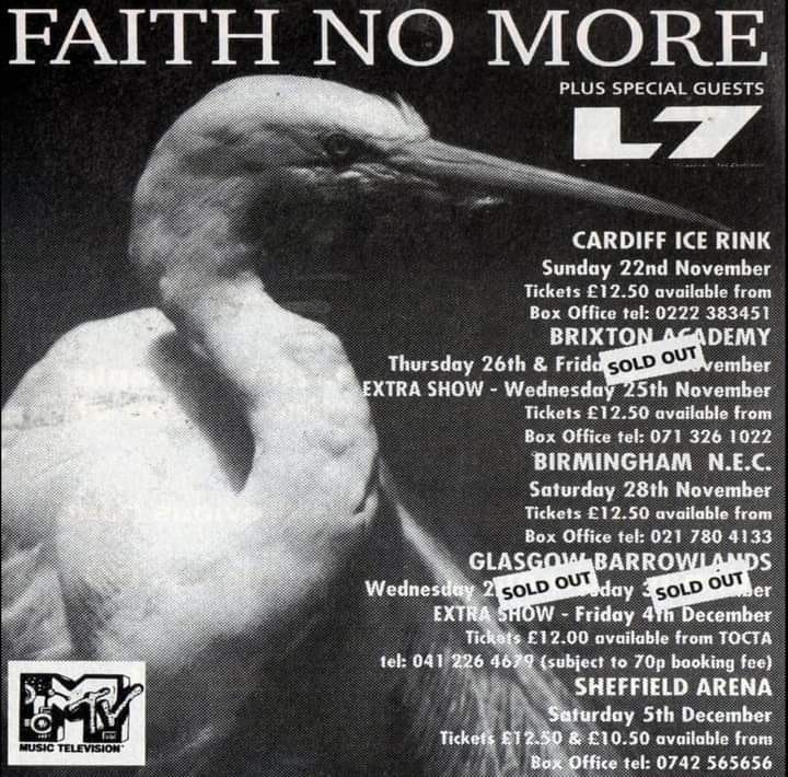 Faith No More's 1993 Angel Dust tour at Huntridge Theater
