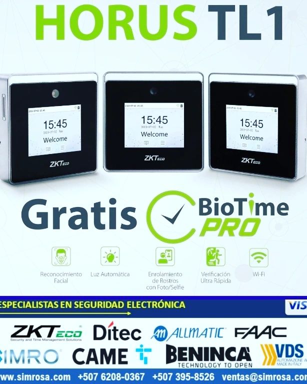 SIMRO S.A. - Terminal de tiempo y asistencia de la marca...
