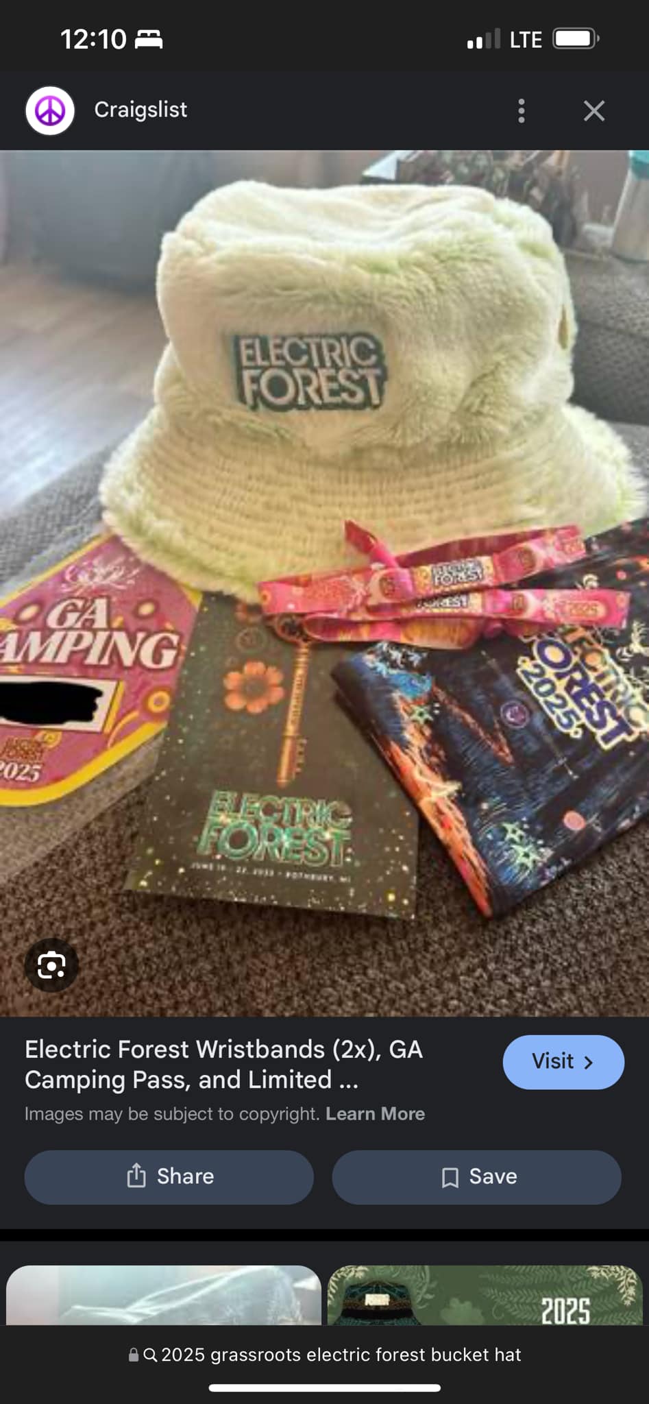 Electric Forest reversible bucket hat for sale or trade?