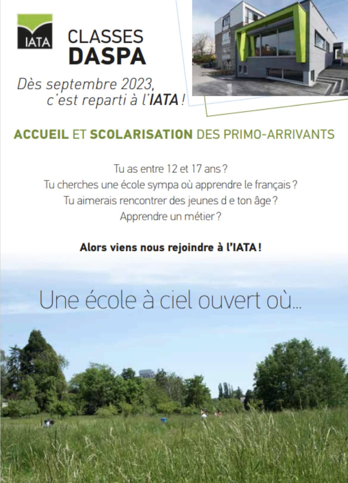 IATAnamur - DASPA de l’IATA pour les élèves qui ne parlent... | Facebook