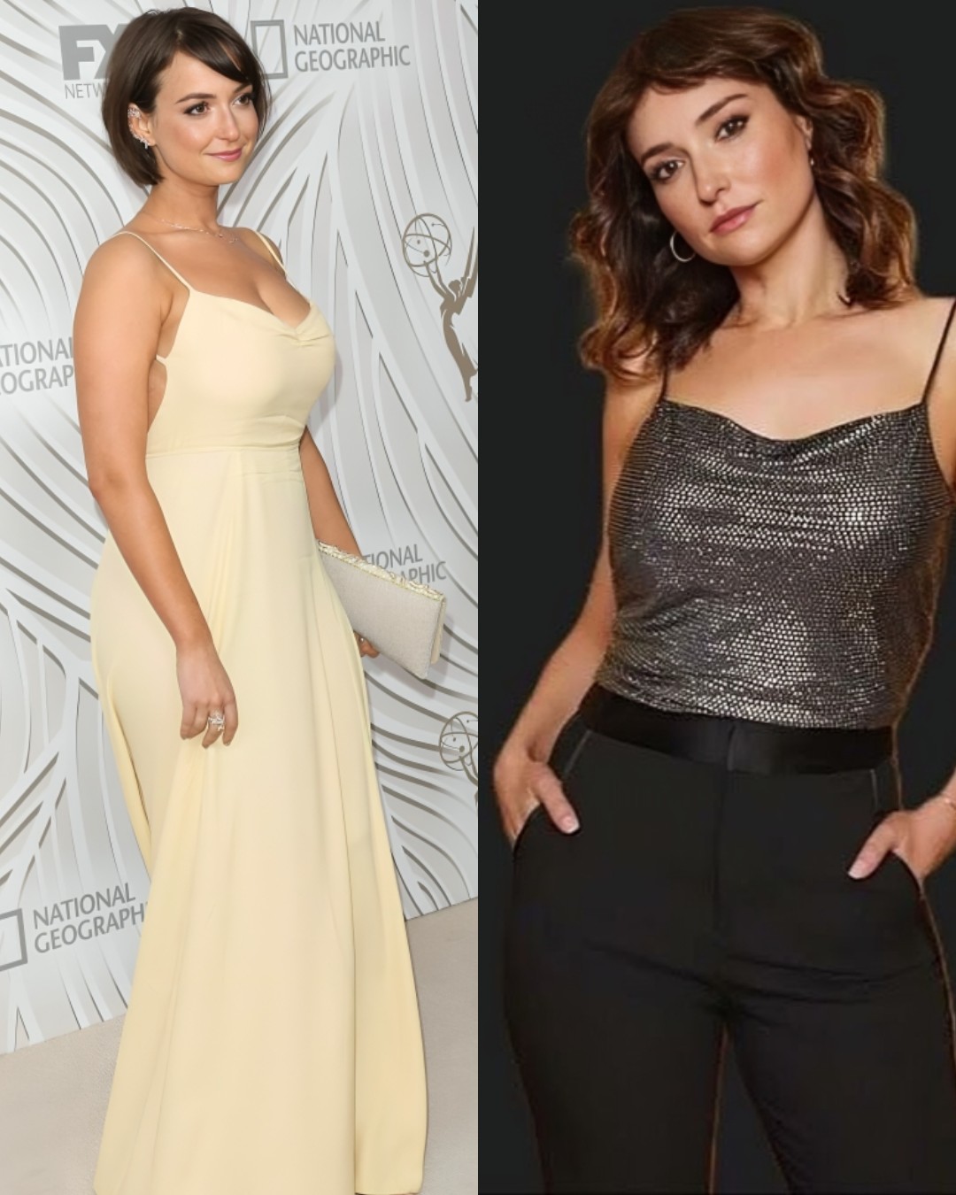 milana vayntrub gold dress Vayntrub's versatile career in entertainment Golden globes