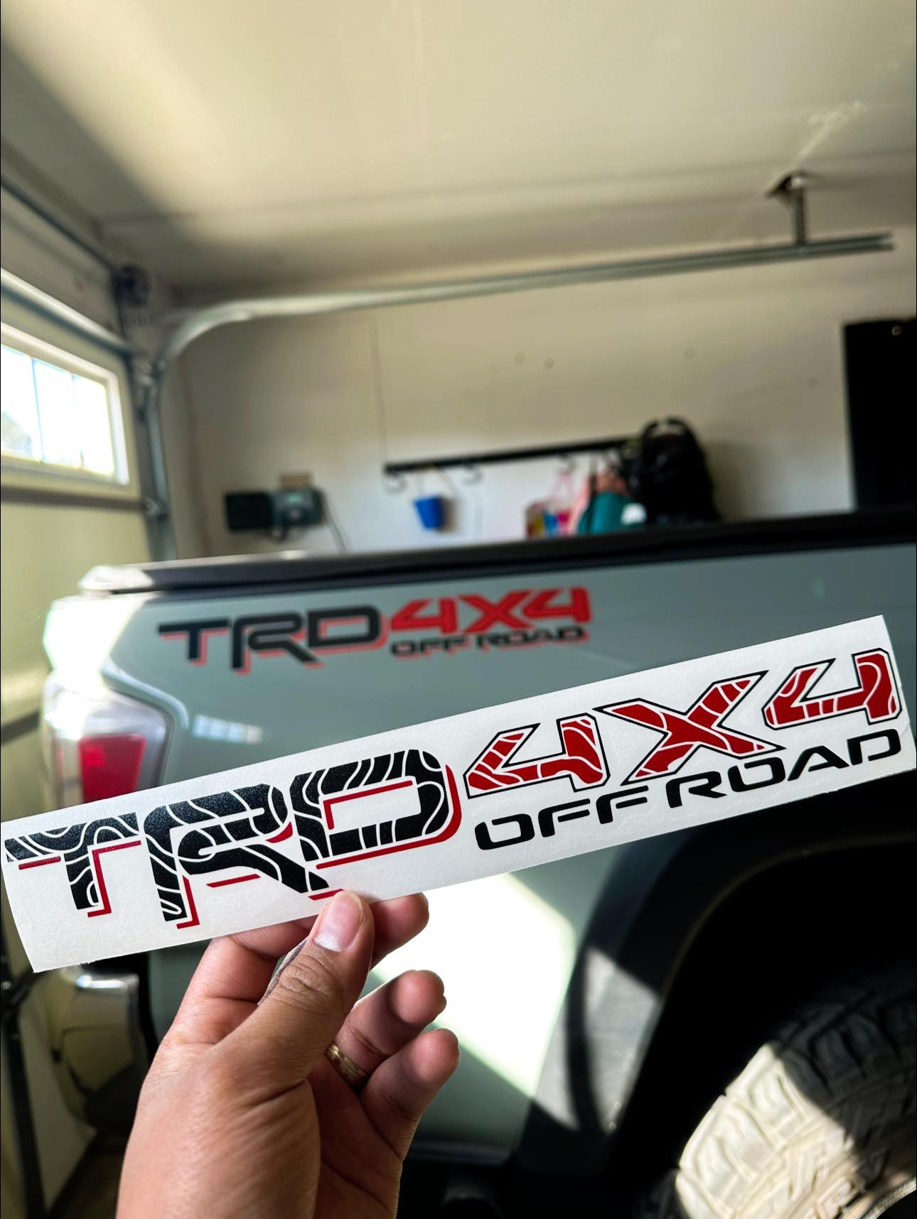What are alternative decals for OEM TRD 4x4 and how to remove them?