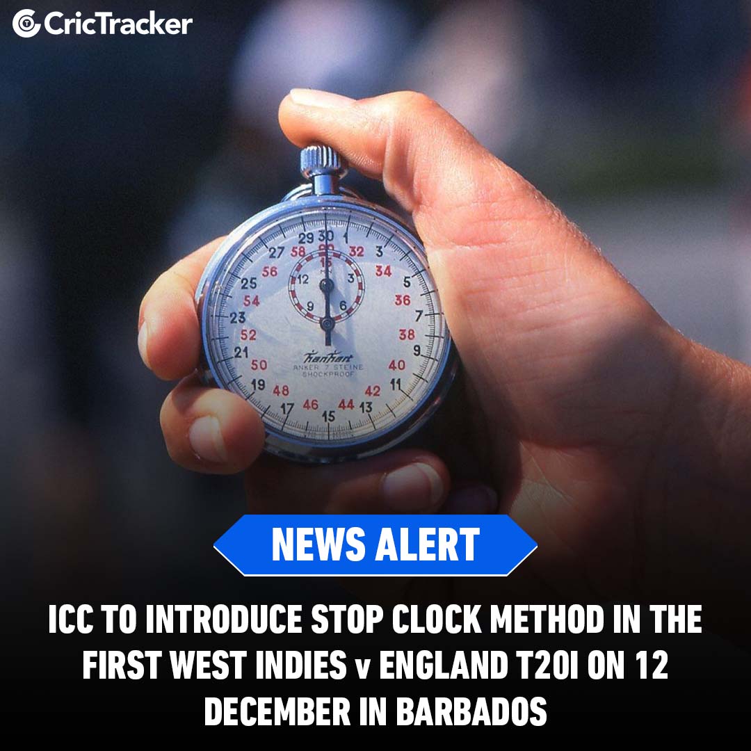 CricTracker - 🚨NEW STOP CLOCK METHOD FROM DECEMBER 12th 🚨...