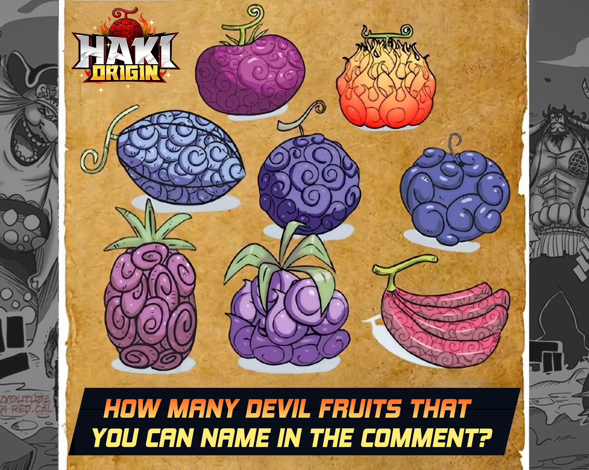 Haki - 🔥 [MINI GAME TIME] – GUESS THE DEVIL FRUIT! 🔥 Hey Captains! 👀