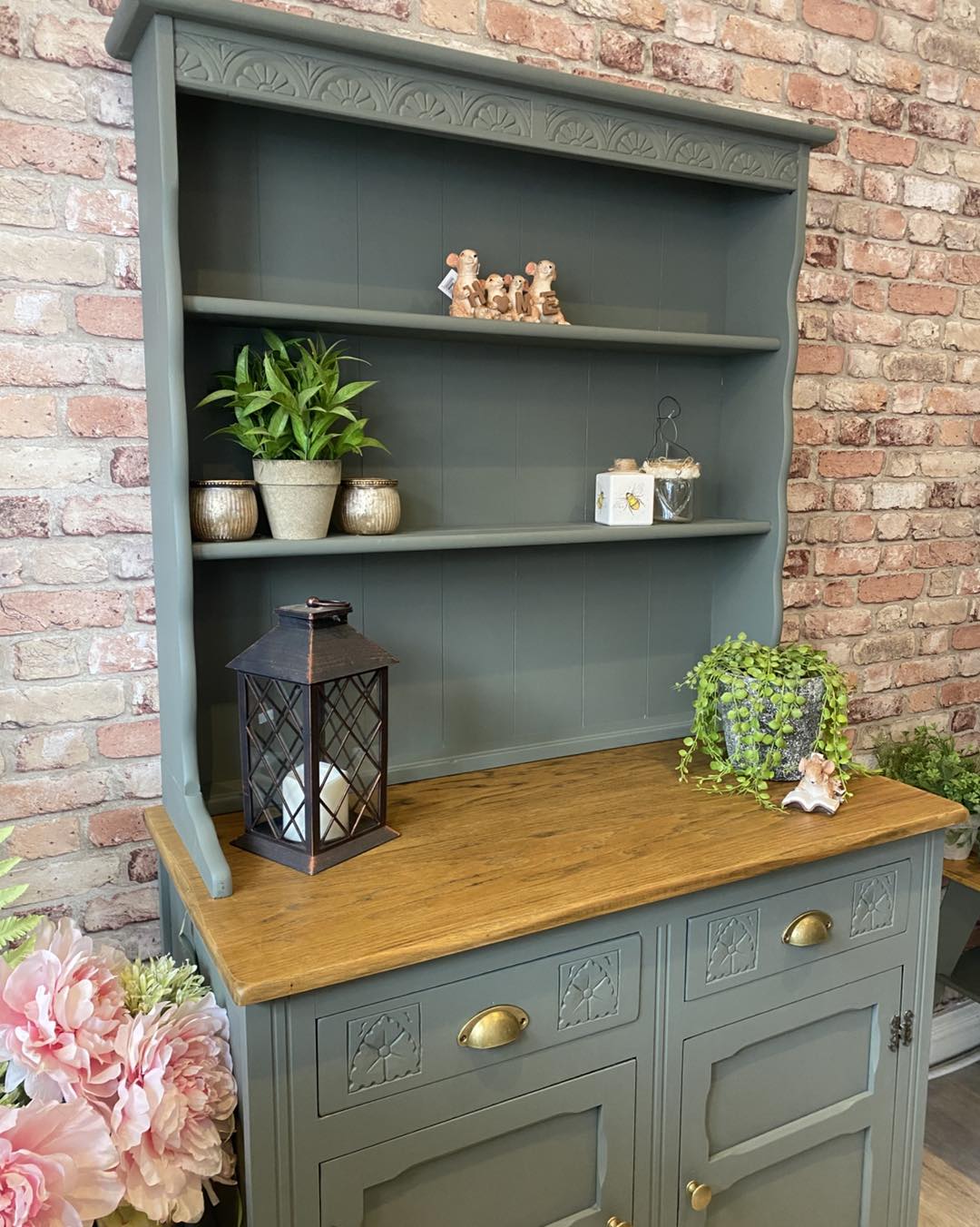 green painted welsh dresser Mixed sage for sale it-girl