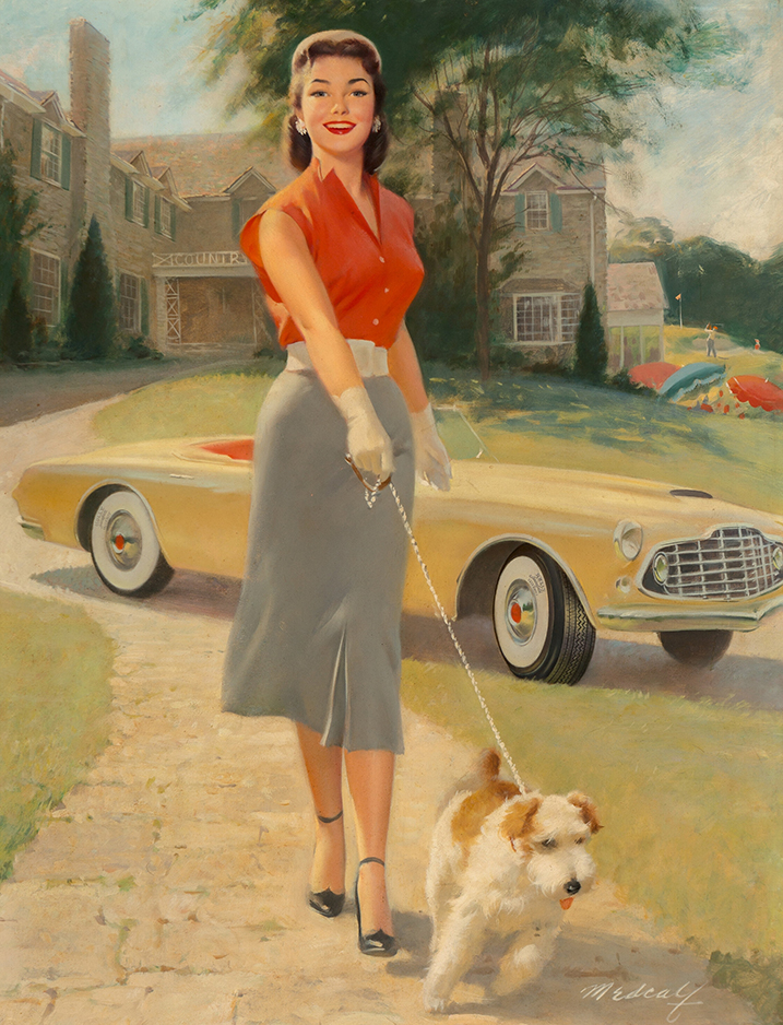 Urban - William Medcalf (1920-2005), Touch of Red, Kelly Tires ...