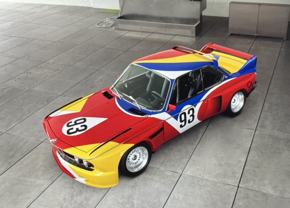 Homage to BMW's first art car, the 1975 3.0 CSL by Alexander Calder