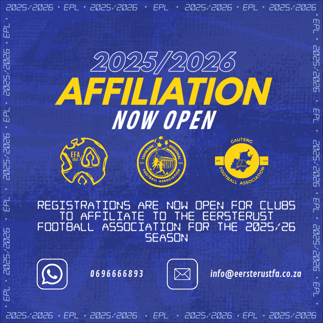 Eersterust - 📣 2025/26 Club Affiliation Now Open! ⚽ Calling all ...